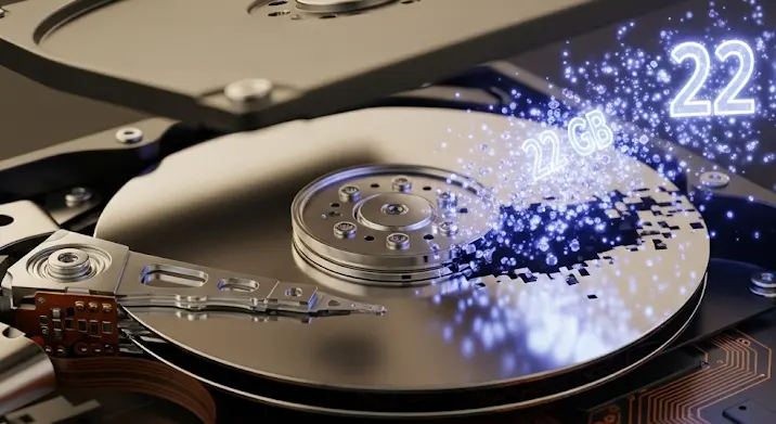 Tárhely eltűnése (22 GB): hogyan hozd vissza?