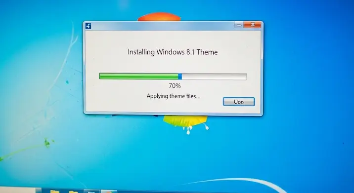 Windows 8.1 téma telepítése Windows 7-re