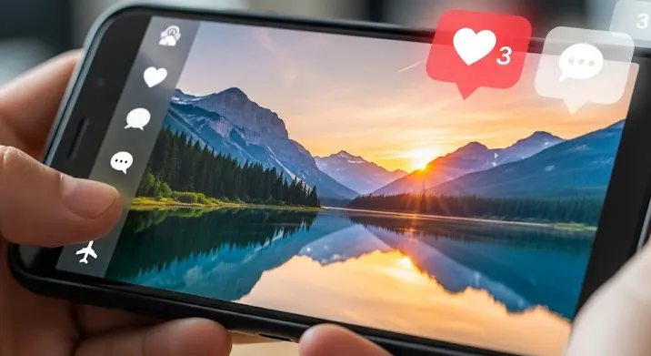 Instagram értesítés-szerű ikonok képre: hogyan tegyél rá?