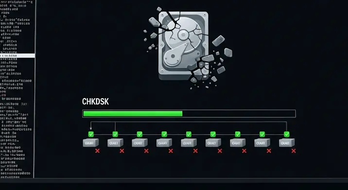 CHKDSK probléma megoldása: merevlemez hibaelhárítás