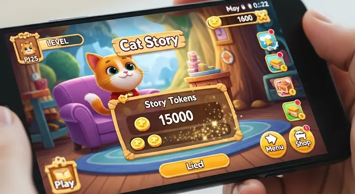 Cat Story Android játék: karakter történet zsetonok megszerzése