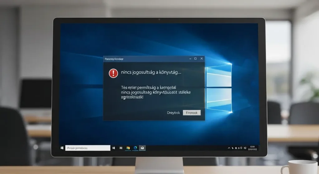 NAV nyomtatványkitöltő: Windows 8.1 telepítési hiba („nincs jogosultság a könyvtár…”)