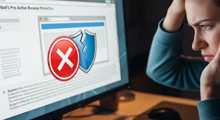 Spybot probléma: „Pro Active Browser Protection működése leállt”