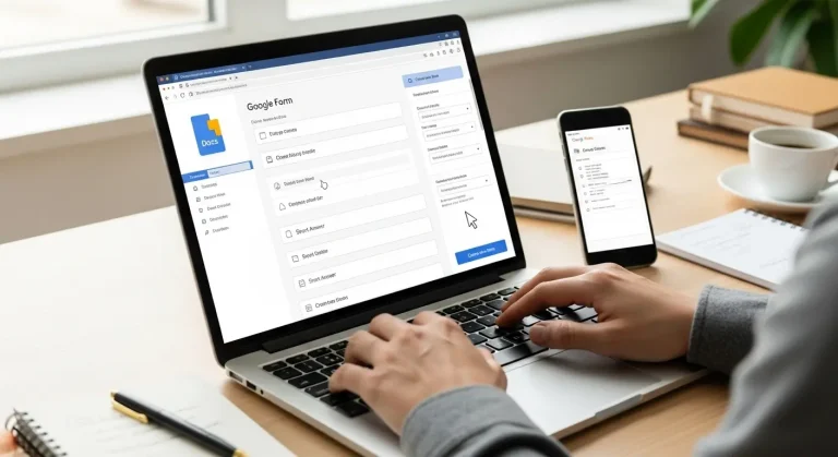 Google kérdőív készítése lépésről lépésre a Google Dokumentumokkal
