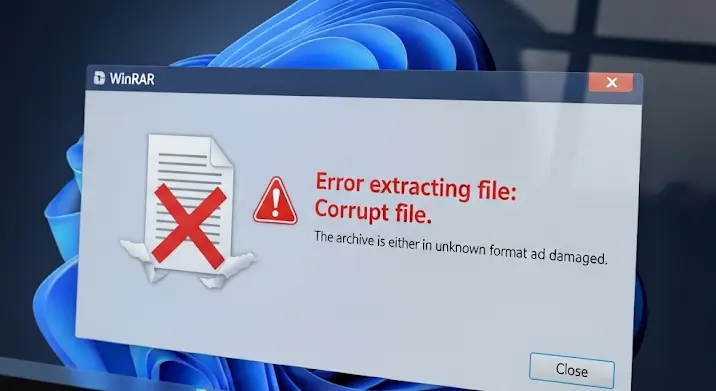 WinRAR kicsomagolási hiba: programok eltűnése és hibaüzenet