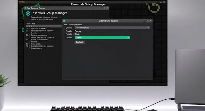 Essentials Group Manager: „Default” rang warpolás engedélyezése