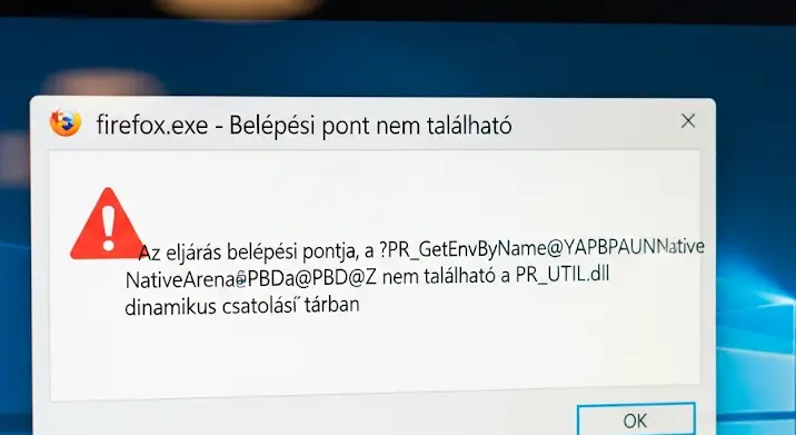 Firefox.exe – Belépési pont nem található hiba: okok és megoldások