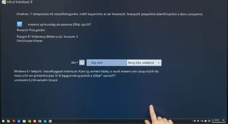 Windows 8.1 telepítő: miért hiányzik a „Skip” opció?