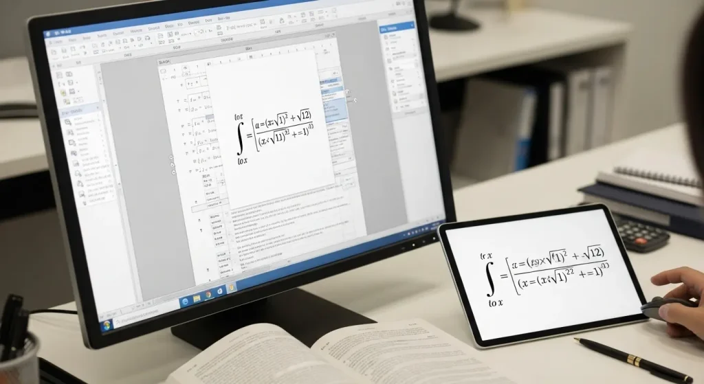Microsoft Word 2010: matematikai műveletek beillesztése PDF-ből