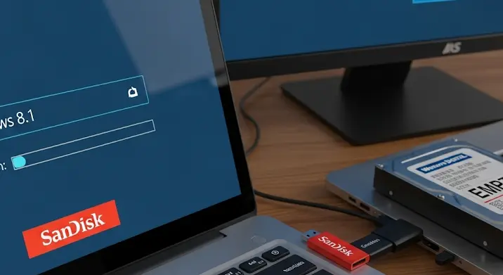 Windows 8.1 telepítés pendrive-ról: ISO fájl előkészítése és telepítés üres HDD-re
