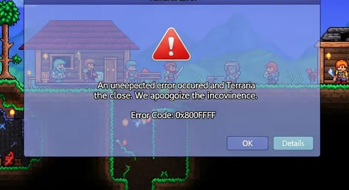 Terraria alkalmazáshiba: mit tegyél, ha a játék összeomlik?