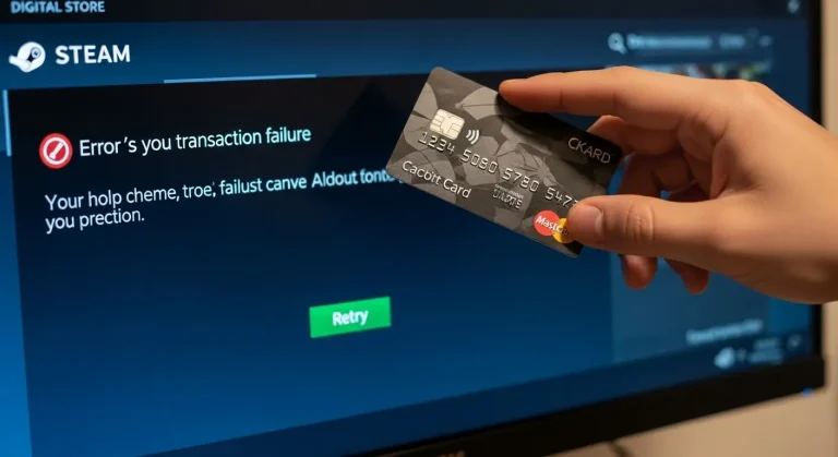 Steam tranzakciós hiba: MasterCard visszavonás és csere tiltás – megoldások