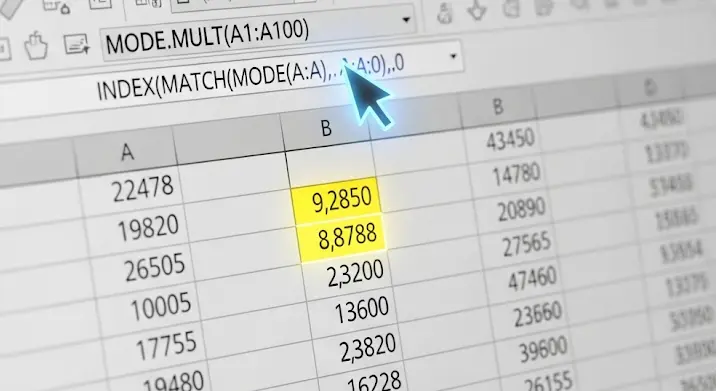Excel: 2. leggyakoribb szám kikeresése egy számsorból