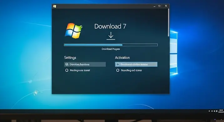 Windows 7 letöltési ablak: beállítások és aktiválás