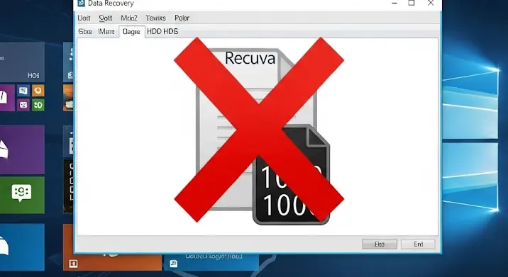 Windows 8 Recuva: HDD bináris képfájl visszaállítási problémák