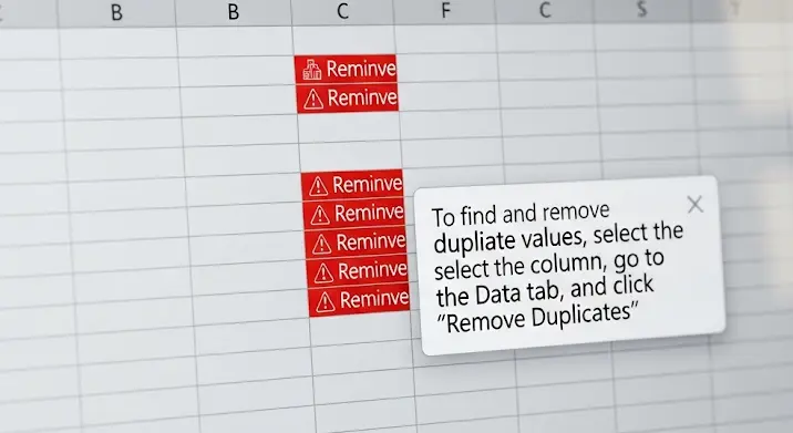 Excel: ismétlődő karaktersorok keresése oszlopban (dupla rögzítés elkerülése)