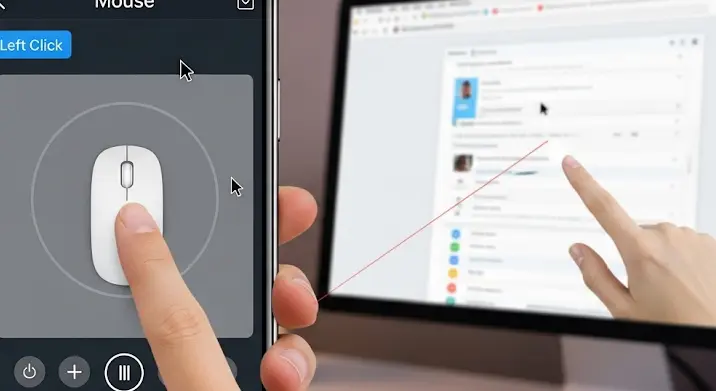 Androidról PC egér vezérlés: PC Mouse Remote appok