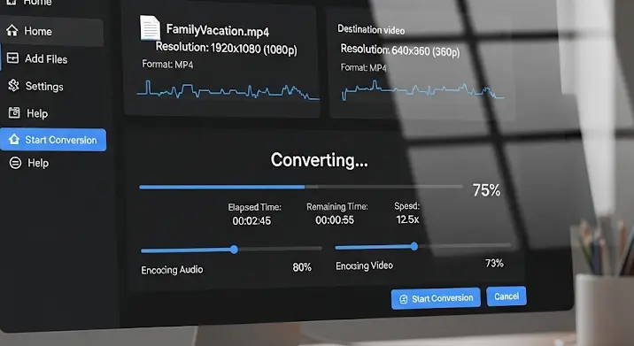 Videó konvertálás: 1080p-ről 360p-re a legjobb programokkal