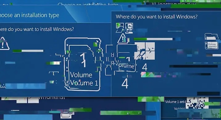 Tört Windows 8.1 telepítés: „1. és 4. kötet” probléma megoldása
