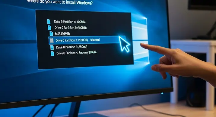Windows újratelepítése osztott merevlemezen: útmutató