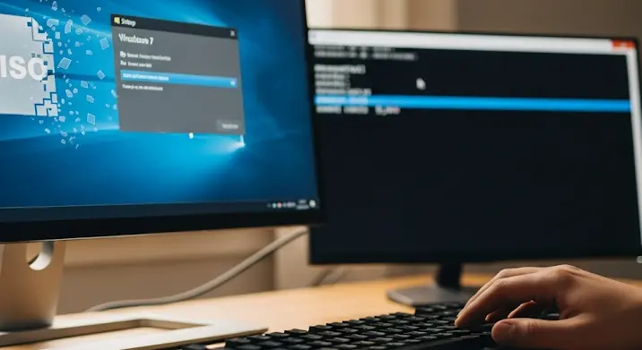 Windows 7 telepítő írása: ISO fájl hiányában