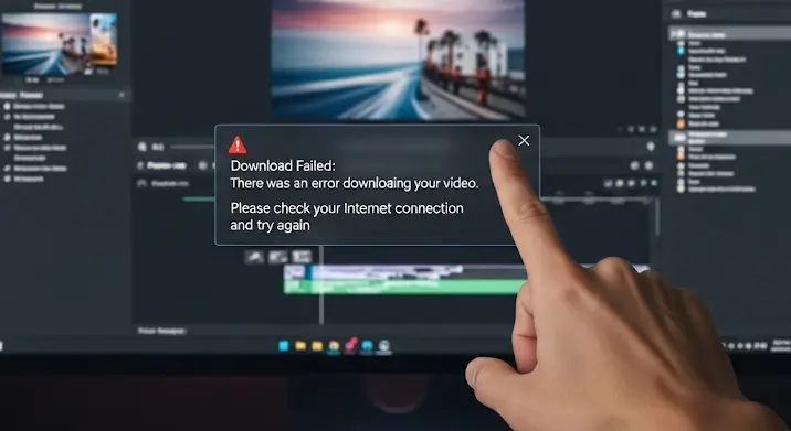 Wondershare Video Editor: videó letöltési problémák és megoldások