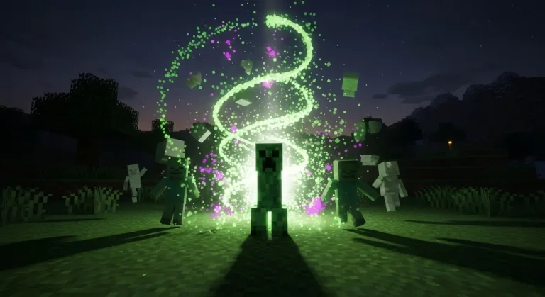 Minecraft mob spawnolása effektekkel