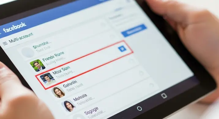 Facebook app Android/tablet: több fiók kezelése egy alkalmazásból