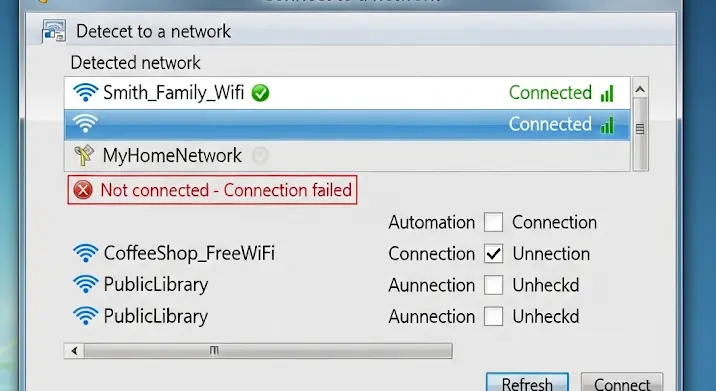 Windows 7 újratelepítés: felismeri a szomszéd, de a saját Wi-Fi hálózatot nem