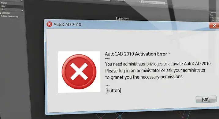AutoCAD 2010 aktiválási hiba: „nem vagy rendszergazda” – alternatív megoldások