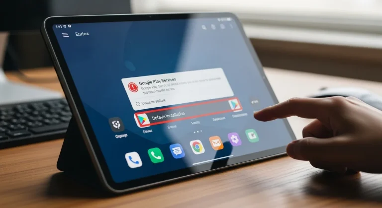Google Play Szolgáltatások frissítési hiba tableten: alapértelmezett telepítés