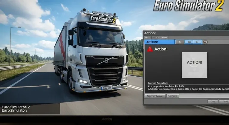 Action! lefagyás Euro Truck Simulator 2 felvételekor