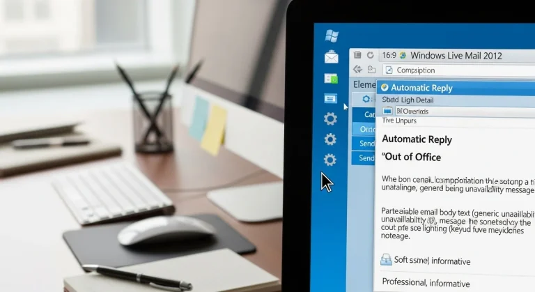 Windows Live Mail 2012: automatikus válasz beállítása