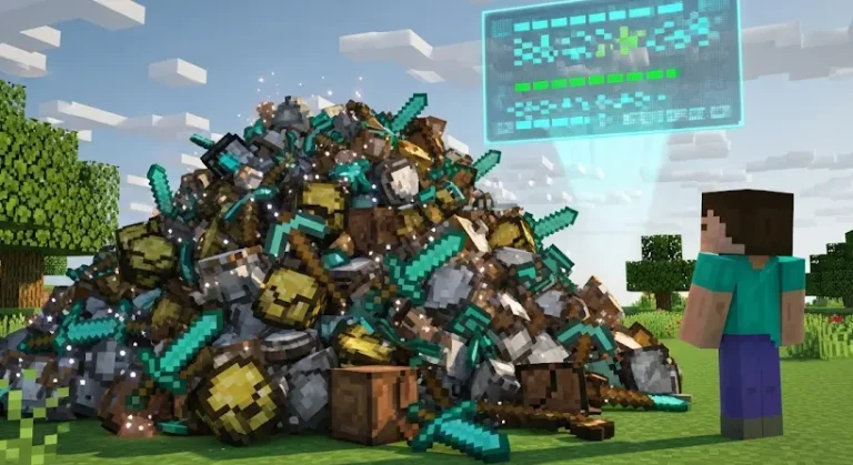 Eldobott tárgyak törlése Minecraftban: Beállítások és trükkök