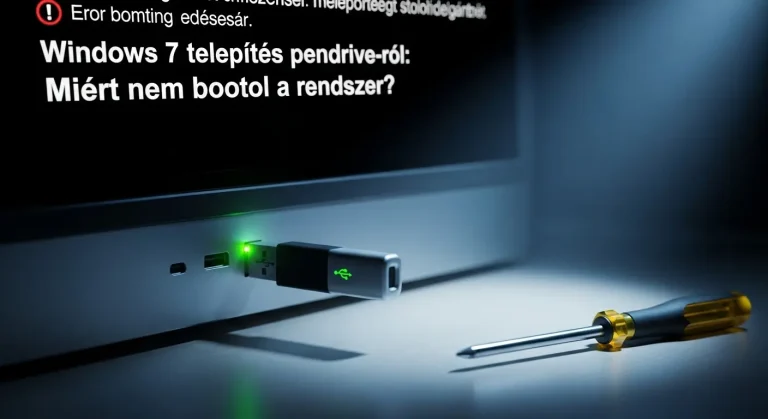 Windows 7 telepítés pendrive-ról: Miért nem bootol a rendszer?