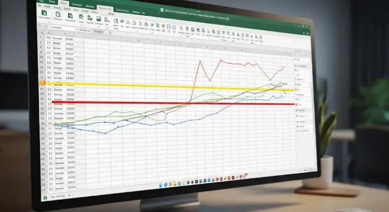 Végtelen vízszintes vonalak Excel diagramon: Beállítási tippek