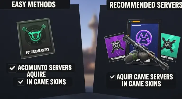 Egyszerű skin szerzés: ajánlott szerverek és módszerek