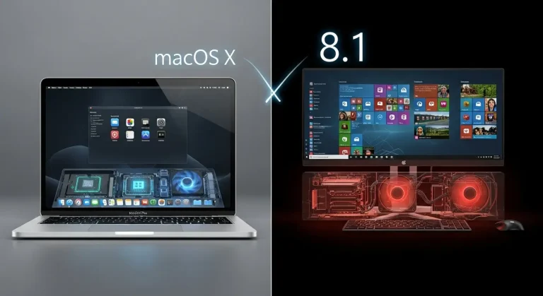 Mac OS X és Windows 8.1 erőforrásigény összehasonlítása