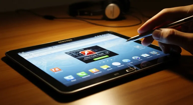 Adobe Flash Player telepítése Galaxy Tab GT-P3100 4.1.2-re