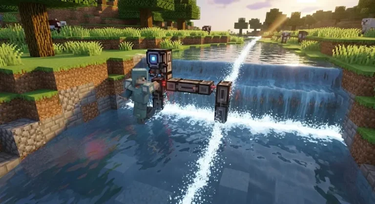 Minecraft Better Than Wolves: vízfolyás megakadályozása modban