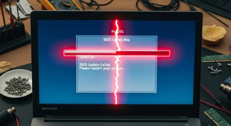 Lenovo G580 BIOS frissítés félbeszakadása: Hibaelhárítás