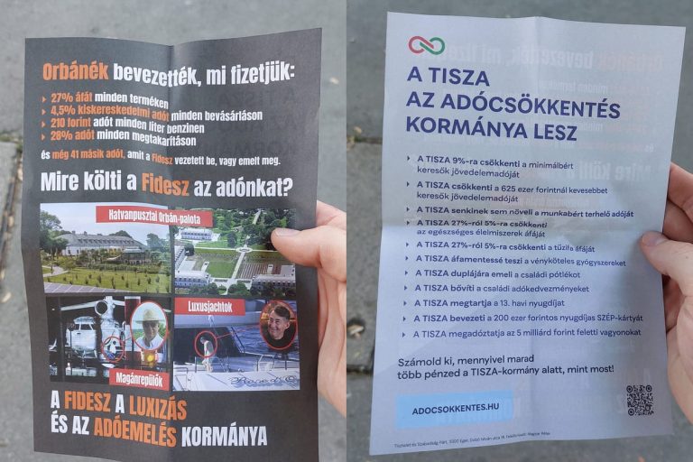 A Tisza Párt belehúzott! Már a Fidesz konzultációja előtt ömlenek a szórólapok, hogy ők érjenek célba előbb