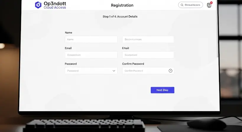 Op3ndott Cloud Access regisztráció lépésről lépésre