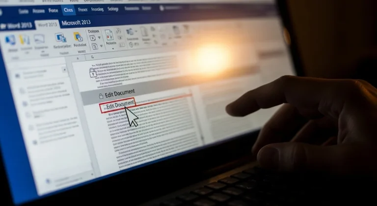 Word 2013 dokumentum szerkesztési korlátok eltávolítása