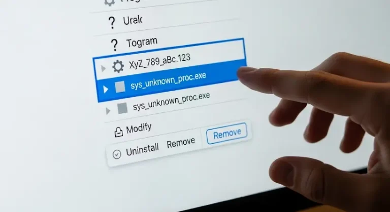 Ismeretlen program eltávolítása a számítógépről: útmutató