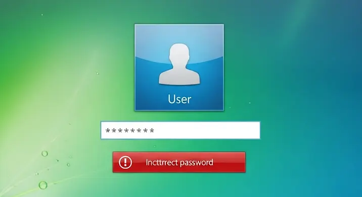 Windows 7 felhasználói fiók belépési hiba: Hibás jelszó probléma