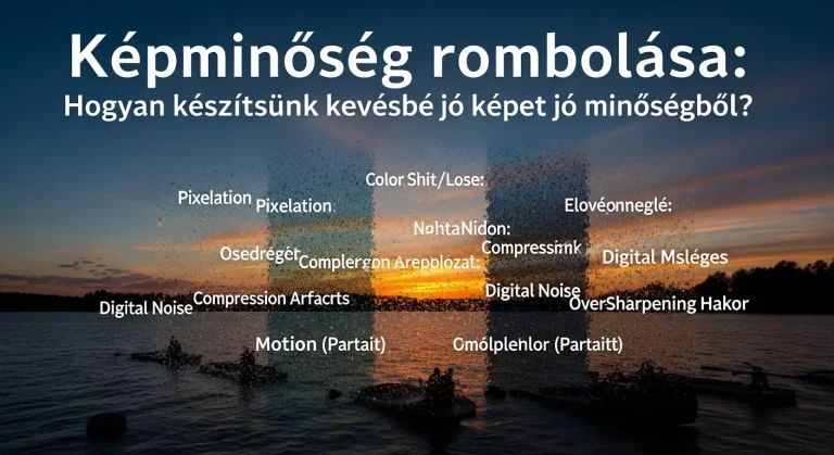 Képminőség rombolása: Hogyan készítsünk kevésbé jó képet jó minőségből?