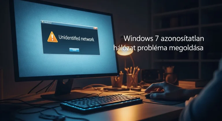 Windows 7 azonosítatlan hálózat probléma megoldása