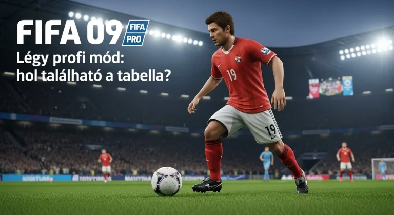 FIFA 09 Légy profi mód: hol található a tabella?