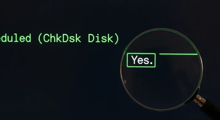 ChkDsk ütemezése automatikus javítással rendszerindításkor